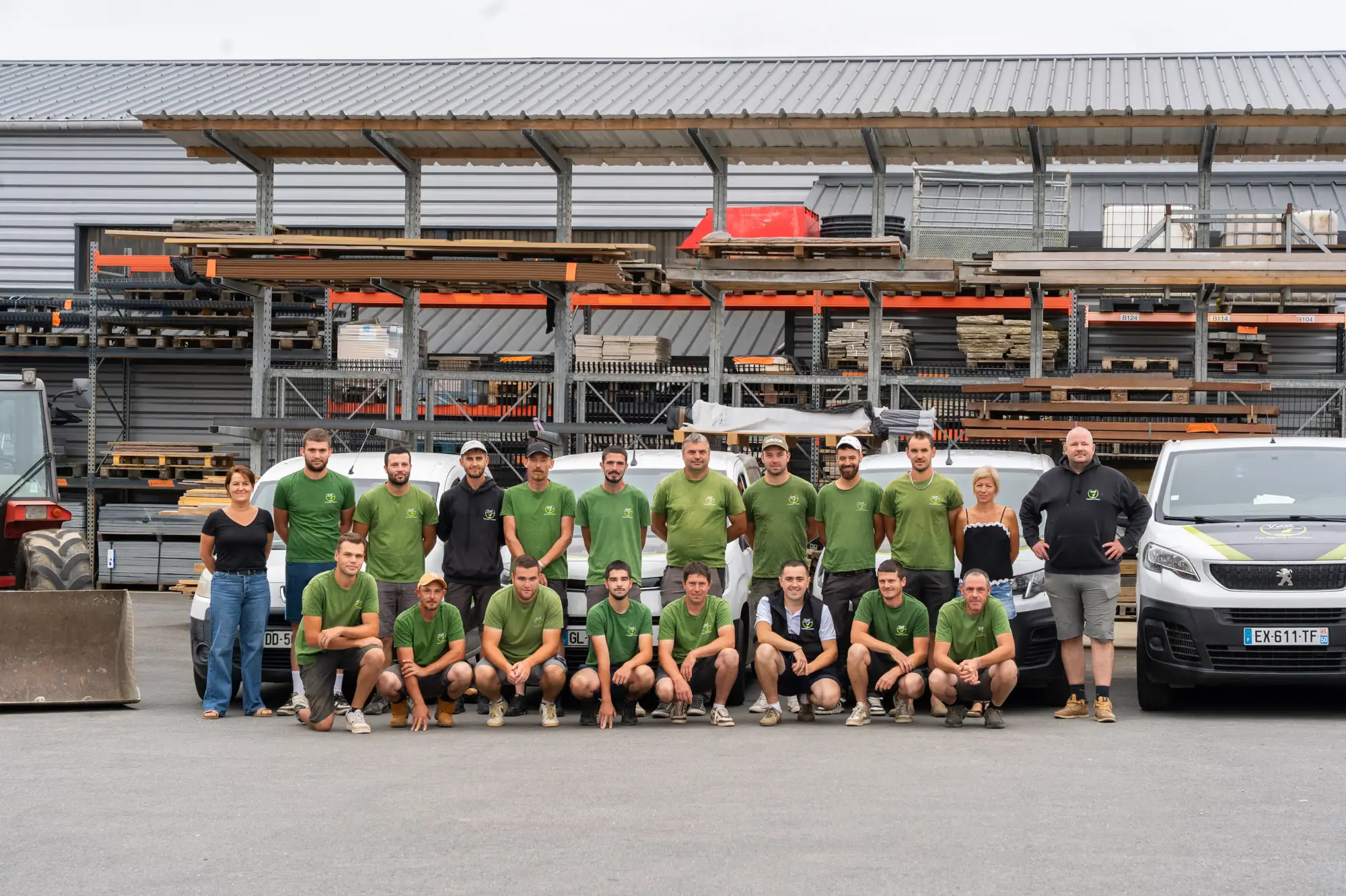 Photo d’équipe Photo d’équipe d’une entreprise de travaux paysagers à Loudéac