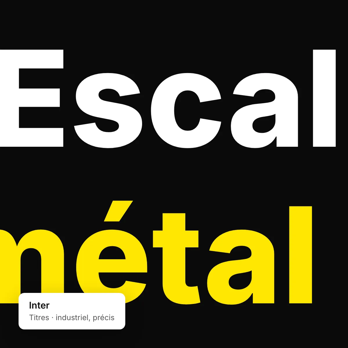 Typographie de titre du site Klatem
