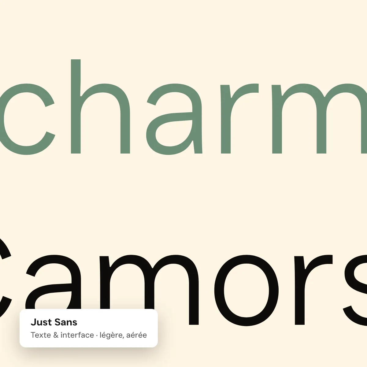 Typographie secondaire du site Ò Chalet